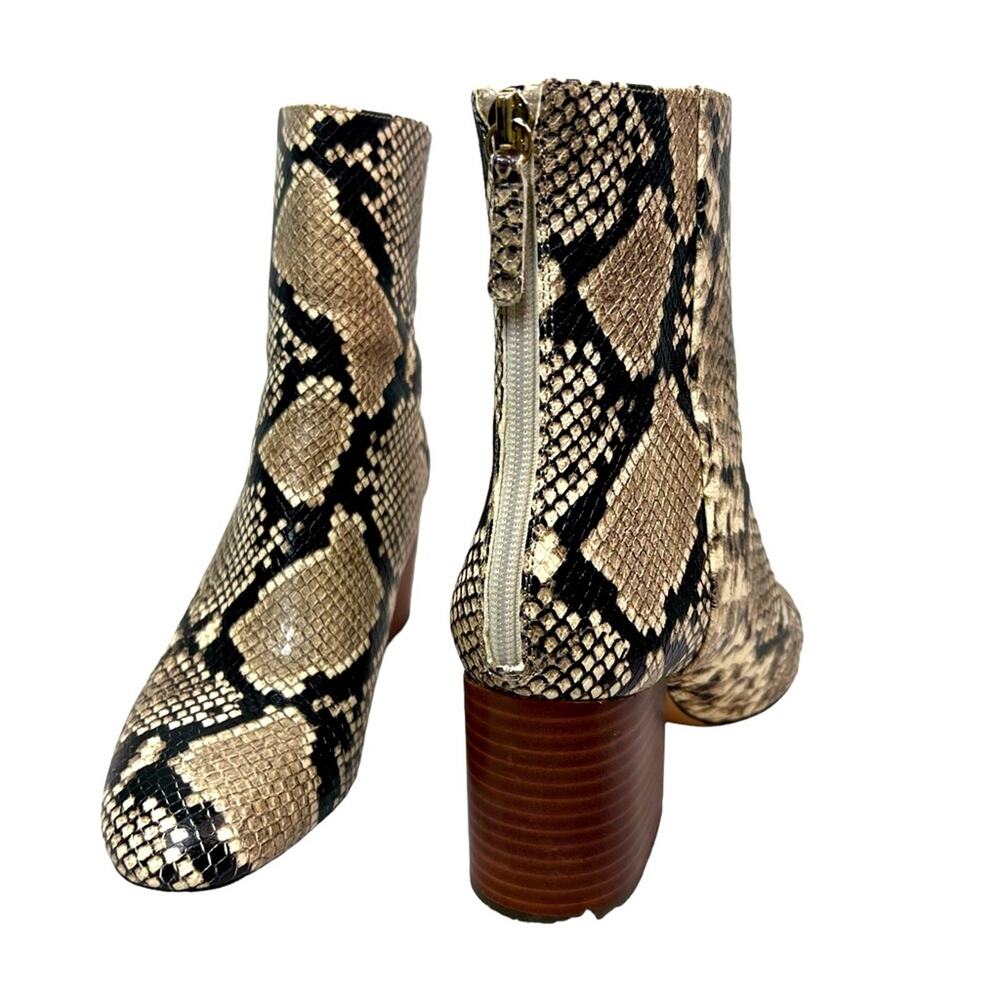 J. Crew Snakeprint Maya Boot with Stacked Heel 8.5 - image 11